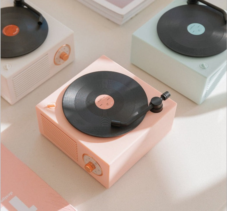 The Analog: Retro Vinyl Bluetooth Speaker