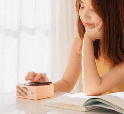 The Analog: Retro Vinyl Bluetooth Speaker