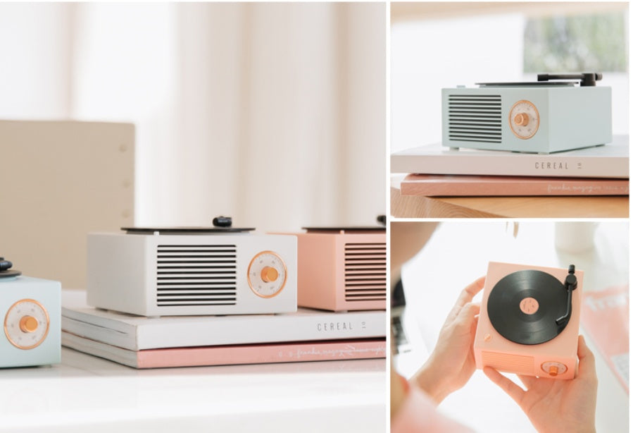 The Analog: Retro Vinyl Bluetooth Speaker