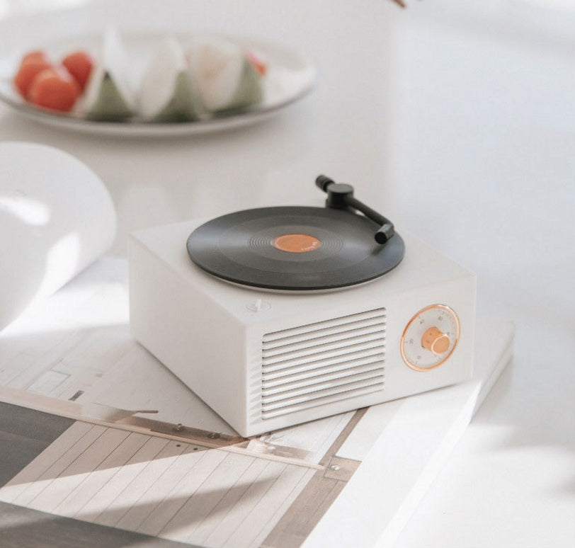 The Analog: Retro Vinyl Bluetooth Speaker